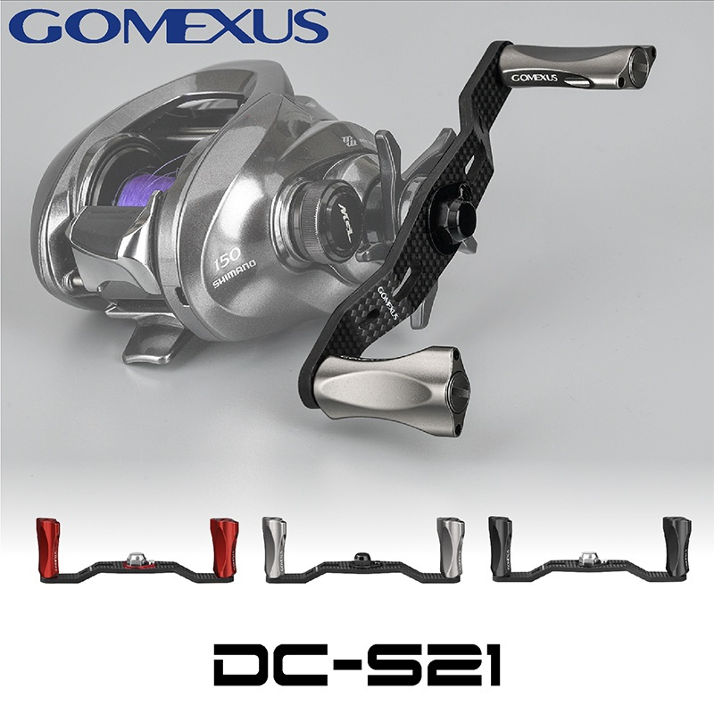 GOMEXUS Tay Quay Máy Câu Cá Bằng Carbon Siêu Nhẹ 95mm Chuyên Dụng Cho Kasting Zephyr Shimano Daiwa Kastking Abu Garcia Revo Mgx DC-S21