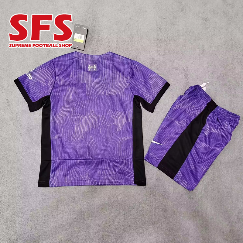 Bộ Áo Thun + Quần Short Thể Thao Câu Lạc Bộ Liverpool MU 23-24 Cho Bé