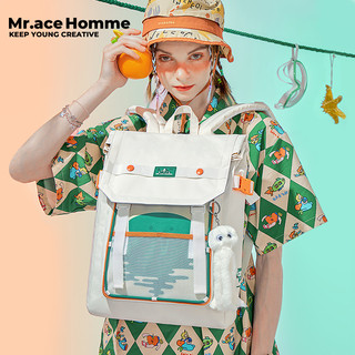 Mr. ace Homme Island Backpack Ba Lô Đi Học Nhẹ Sức Chứa Lớn Cho Nữ Sinh Trung Học ins junior