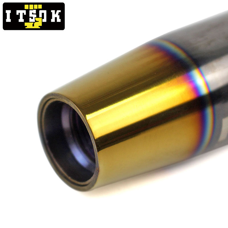 Nos Đầu Cần Gạt Số Xe Hơi Bằng Nhôm Màu Xanh Dương Đốt 8.5CM