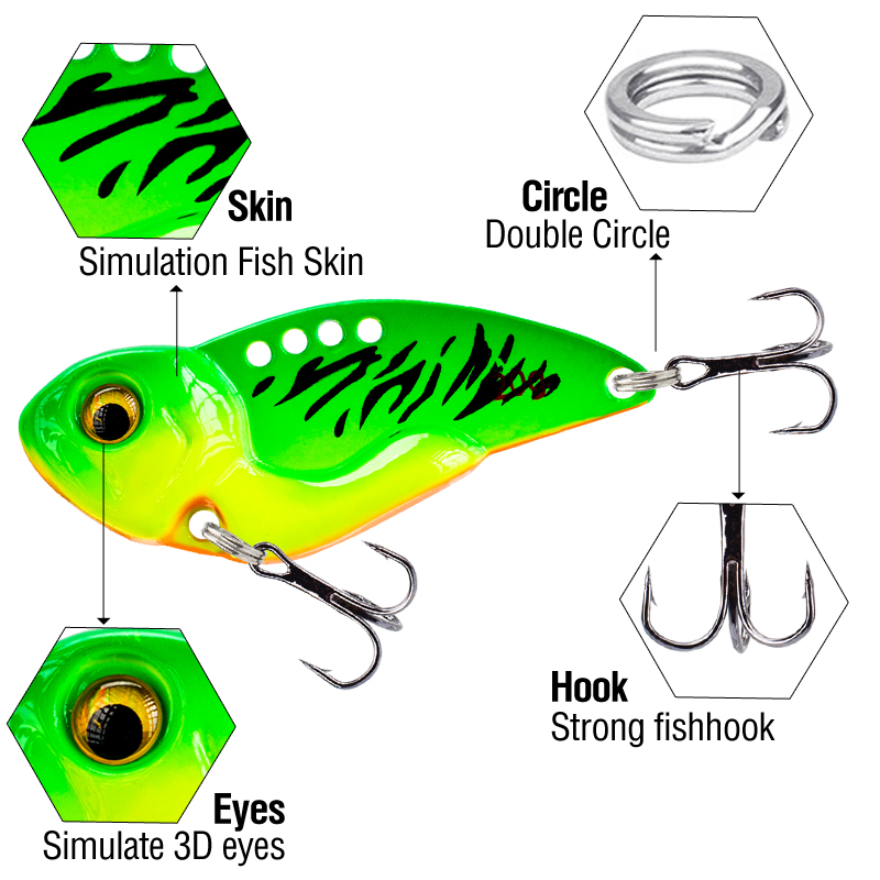 1 Mồi Câu Cá Giả Bằng Kim Loại 7g / 10g / 12g / 15g / 20g Nhiều Màu Sắc