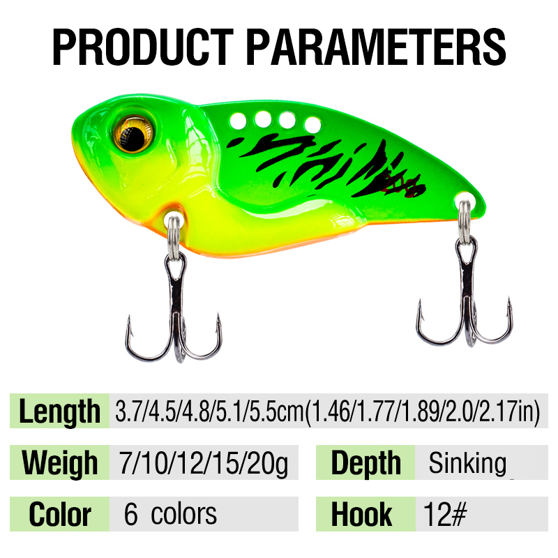 1 Mồi Câu Cá Giả Bằng Kim Loại 7g / 10g / 12g / 15g / 20g Nhiều Màu Sắc