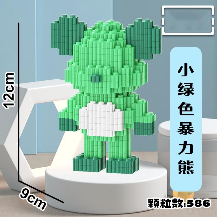 Đồ Chơi Lắp Ráp Mô Hình Gấu Violent 3D Mini Nhiều Kiểu Dáng Dành Cho Trẻ Em