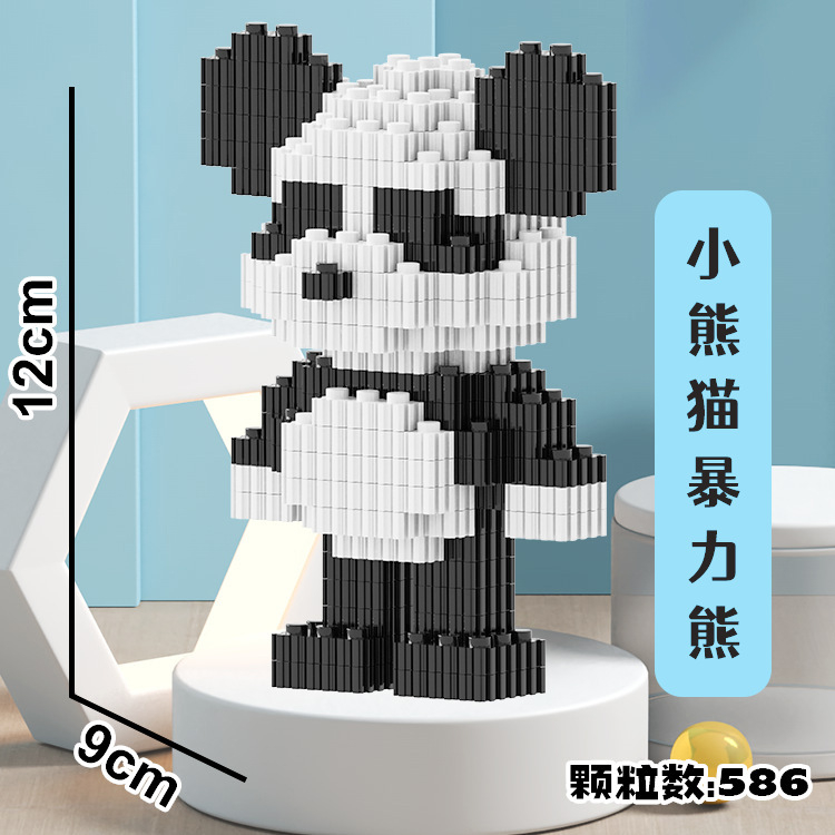 Đồ Chơi Lắp Ráp Mô Hình Gấu Violent 3D Mini Nhiều Kiểu Dáng Dành Cho Trẻ Em