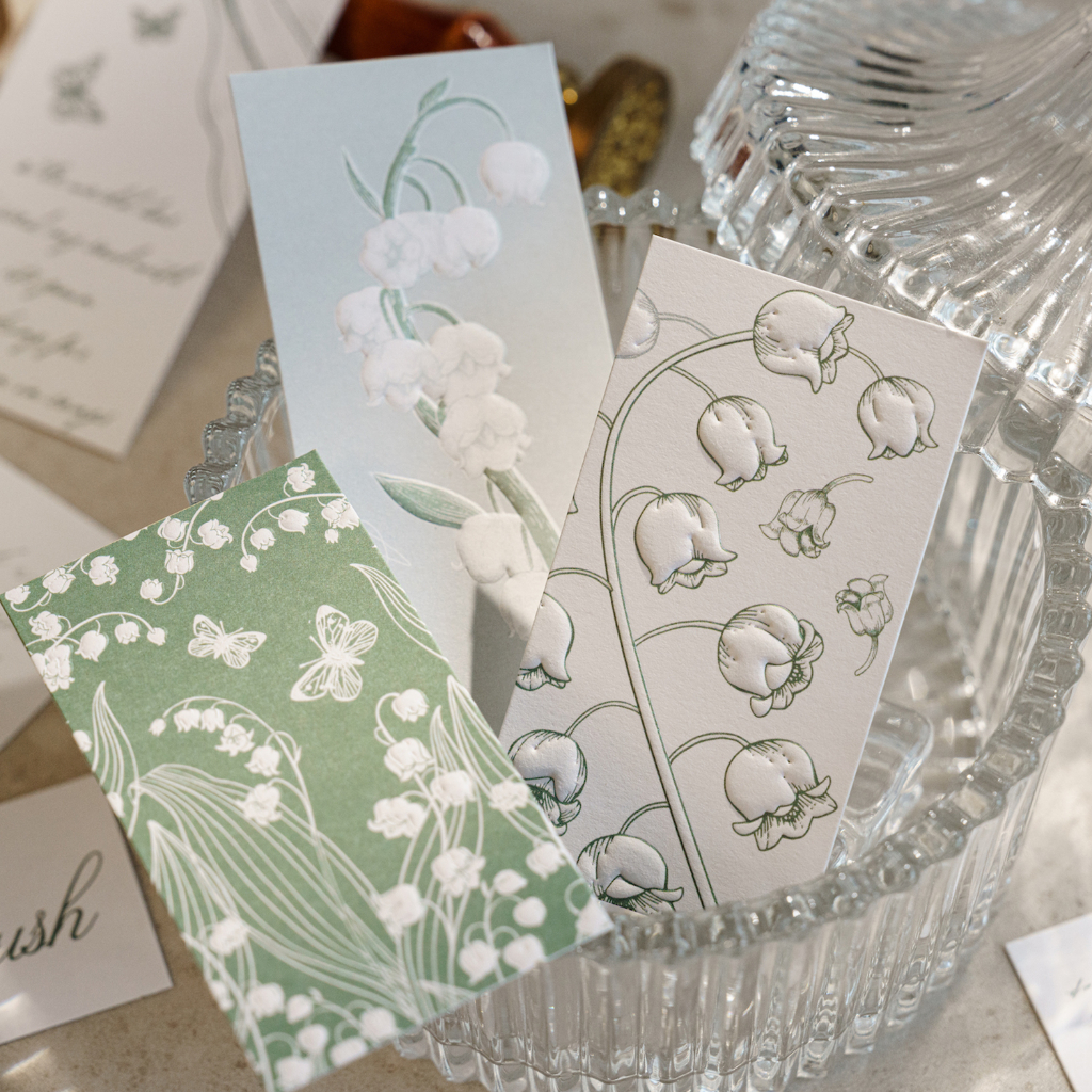 20 Thẻ Đánh Dấu Trang Sách Hình Hoa Lily Của Thung Lũng Bằng Giấy C7443