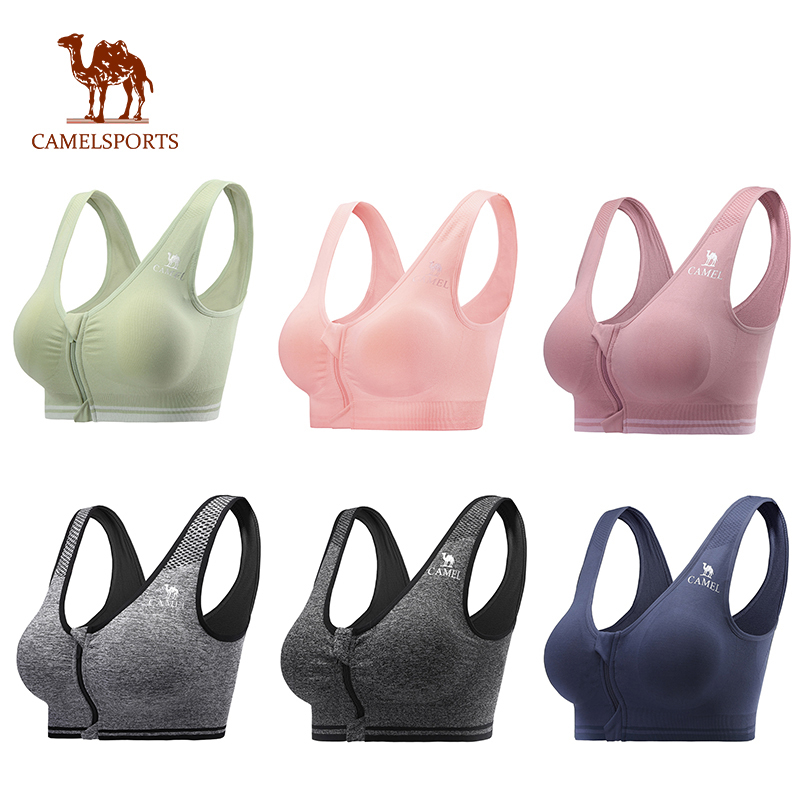 CAMEL SPORTS Áo Ngực Thể Thao Crop Top Tập Thể Hình Nữ Thể Thao Nữ Tính Thể Thao Áo Lót Tập Gym Quần Lót Nữ Chạy Push Up Quần Lót áo lót thể thao nữ
