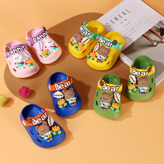 Giày Sandal Nhựa eva Đế Mềm Chống Trượt Họa Tiết Hoạt Hình Dễ Thương Cho Bé
