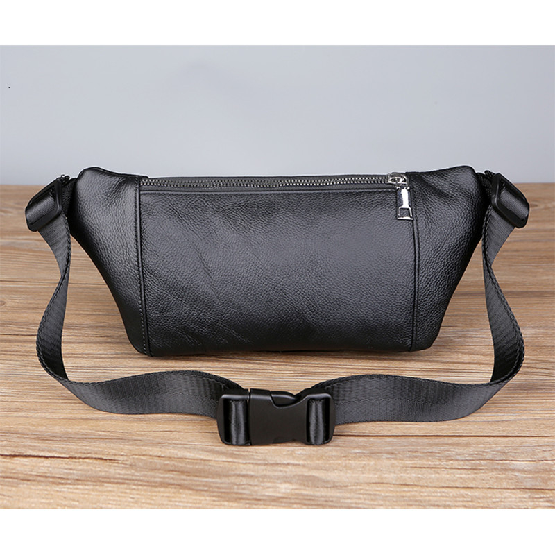 Túi Đeo Hông Bằng Da Thật Phong Cách Thể Thao Thời Trang Cho Nam Và Nữ