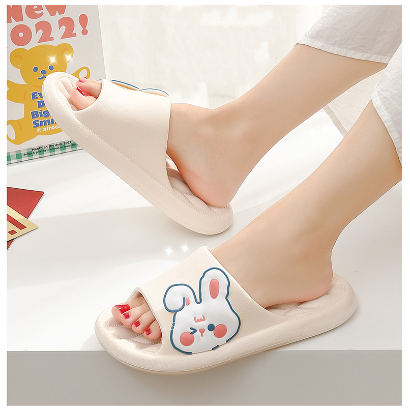 Dép Đi Trong Nhà Đế Bằng Họa Tiết Hoạt Hình Dễ Thương Dành Cho Mẹ Và Bé