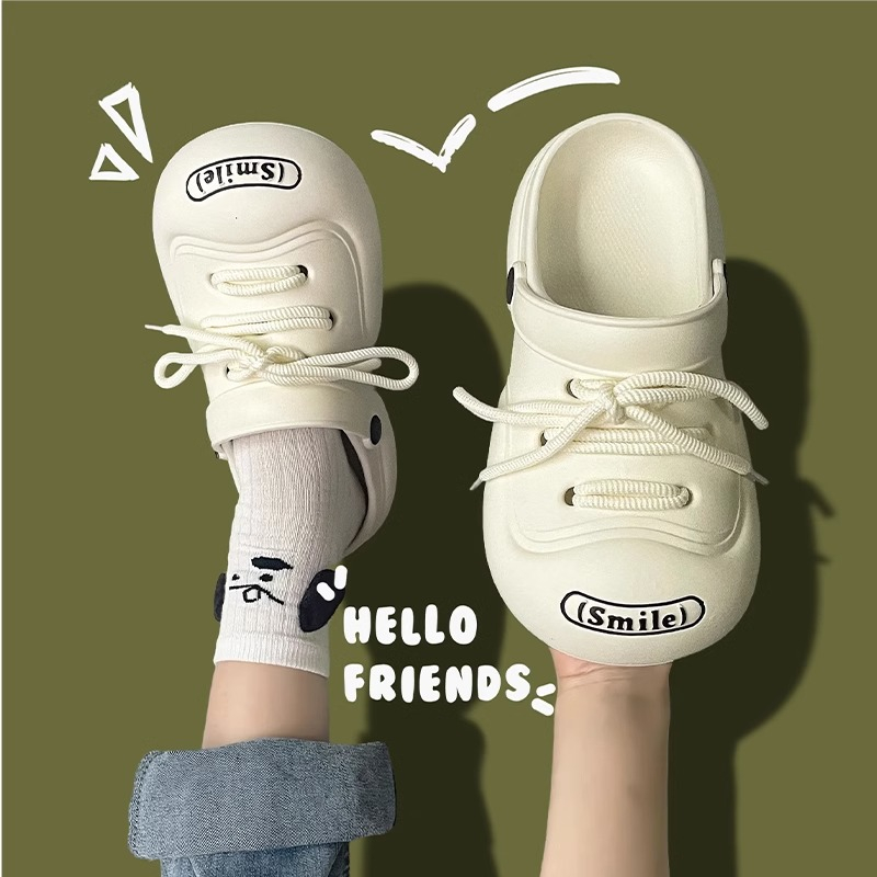 Dép kiểu nữ đi chơi dép sandal nữ dép bánh mì đế cao dép cross dép xỏ ngón nữ giày đế cao 2023 INS Hot Trend 25Z23061602