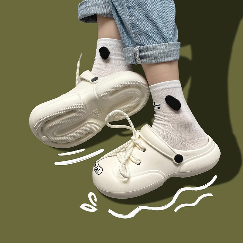 Dép kiểu nữ đi chơi dép sandal nữ dép bánh mì đế cao dép cross dép xỏ ngón nữ giày đế cao 2023 INS Hot Trend 25Z23061602