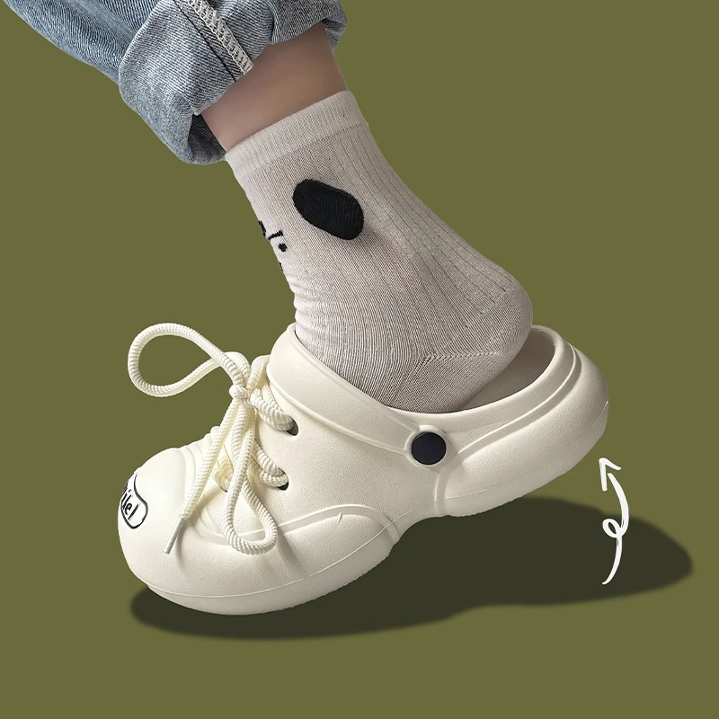 Dép kiểu nữ đi chơi dép sandal nữ dép bánh mì đế cao dép cross dép xỏ ngón nữ giày đế cao 2023 INS Hot Trend 25Z23061602