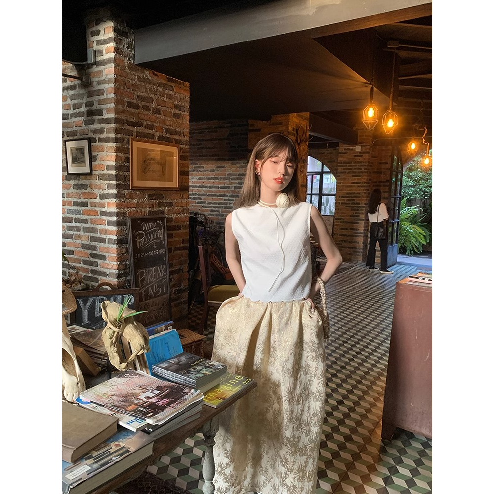 Áo Nữ Không Tay Thắt Nơ Sau Lưng 2 Màu