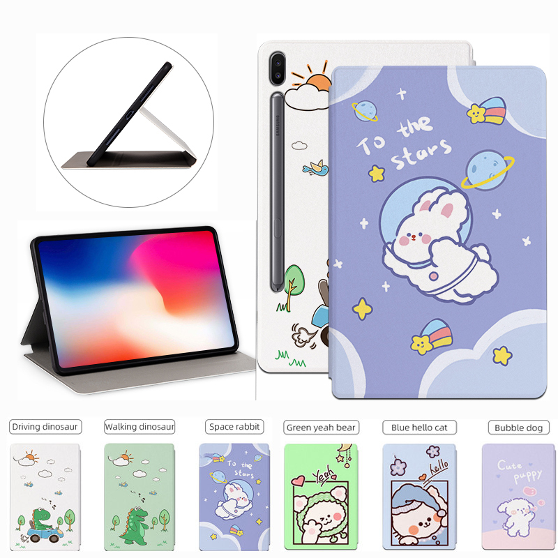 Bao Da Máy Tính Bảng PU Có Giá Đỡ Cho Samsung Galaxy Tab E A6 A7 A 10.5 10.1 9.6 T580 T510 P580 T590 T560 T500