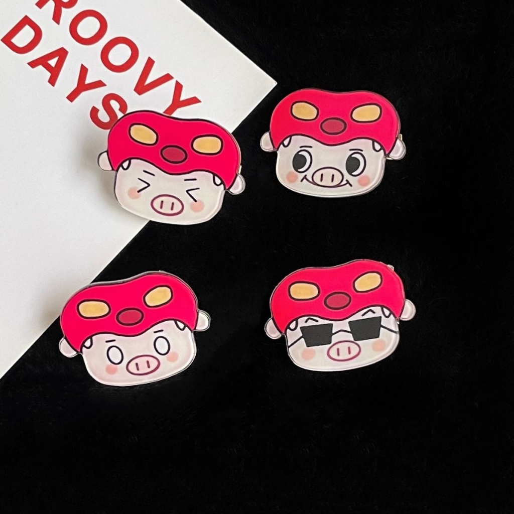 Kẹp Tóc Hình Chú Heo Phát Sáng Dễ Thương Cho Nữ