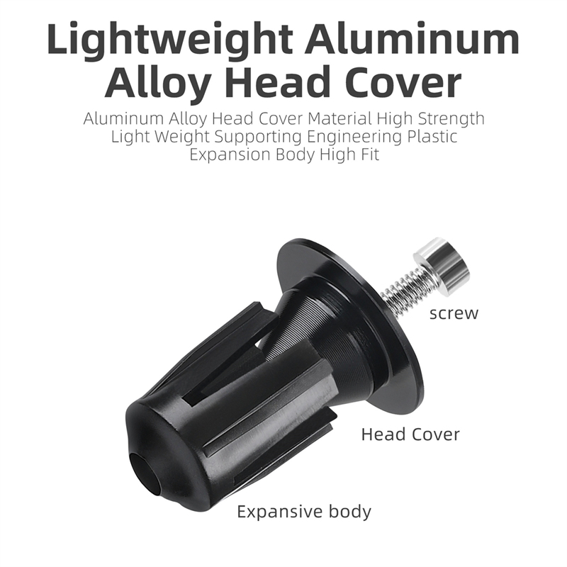 1 Cặp Nút Gắn Tay Lái Xe Đạp Bằng Hợp Kim Nhôm Chất Lượng Cao