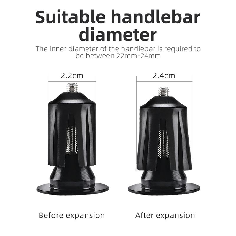 1 Cặp Nút Gắn Tay Lái Xe Đạp Bằng Hợp Kim Nhôm Chất Lượng Cao