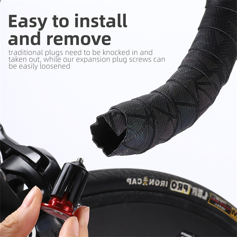 1 Cặp Nút Gắn Tay Lái Xe Đạp Bằng Hợp Kim Nhôm Chất Lượng Cao