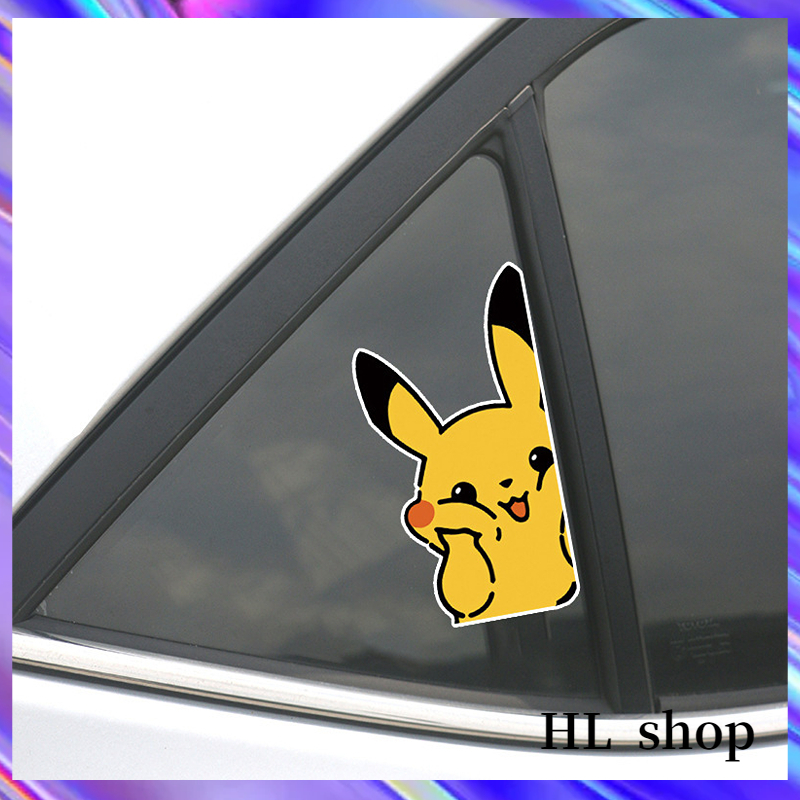 Hl Miếng Dán Trang Trí Xe Hơi Hình Pikachu Đáng Yêu