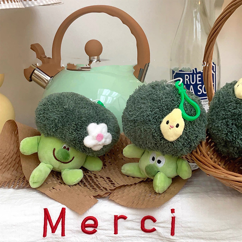 * Móc Khóa Hình Rau Củ Broccoli Nhồi Bông Đáng Yêu MARGIE C.