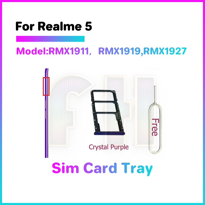 Khay Đựng Sim Điện Thoại Cho OPPO Realme 3 5 5i 5S 6 6i 6s 7 7i 8 8i 9 9i Pro 4G 5G