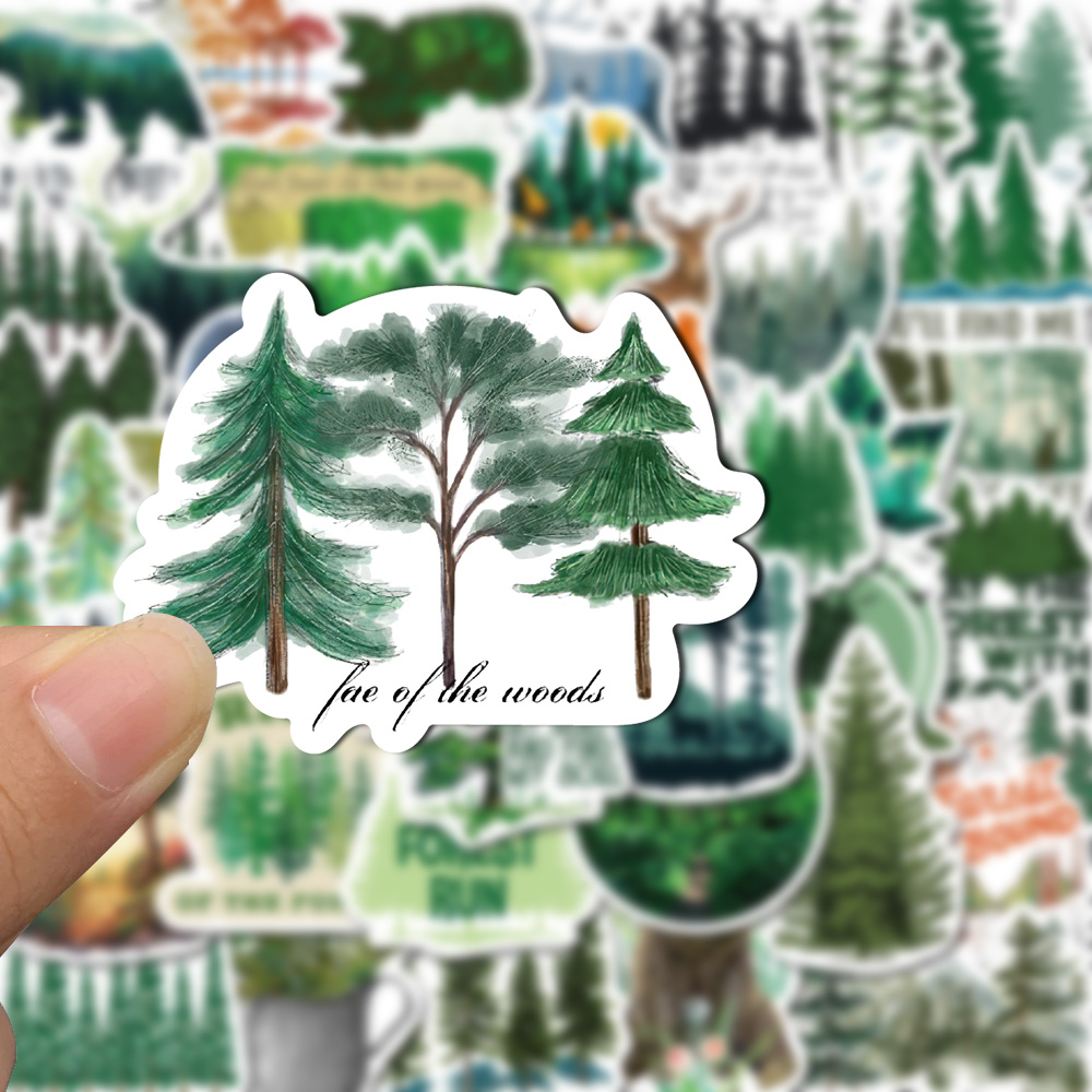 Set 50 Miếng Dán Hoạt Hình Chống Nước Trang Trí Máy Tính Nón Bảo Hiểm