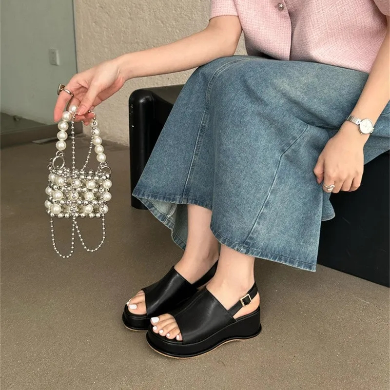 Giày Sandal Hở Mũi Đế Mềm Thời Trang Dành Cho Nữ