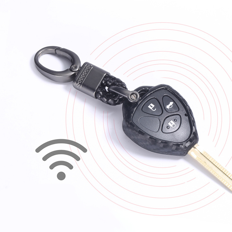 Bao chìa khóa Toyota Vios, Yaris, Innova, Altis, Fortuner, Hilux, Camry 2006 - 2012 Chất liệu silicon mềm kết cấu sợi carbon