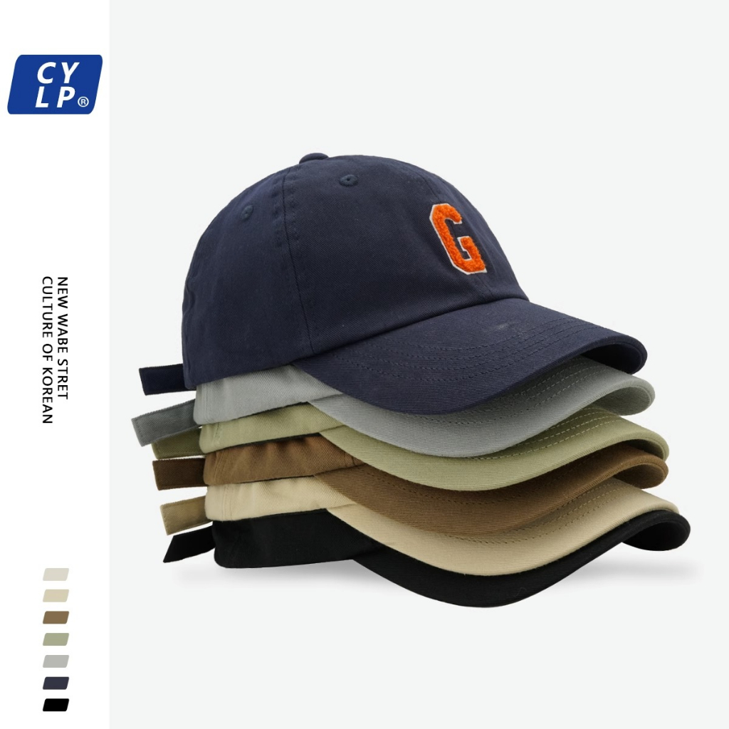 Mũ Lưỡi Trai Mềm Thêu Chữ G Phong Cách Đường Phố Hàn Quốc Chất Lượng Cao