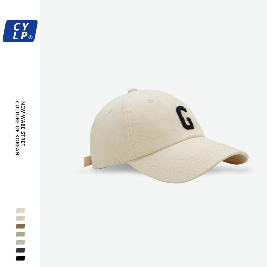 Mũ Lưỡi Trai Mềm Thêu Chữ G Phong Cách Đường Phố Hàn Quốc Chất Lượng Cao