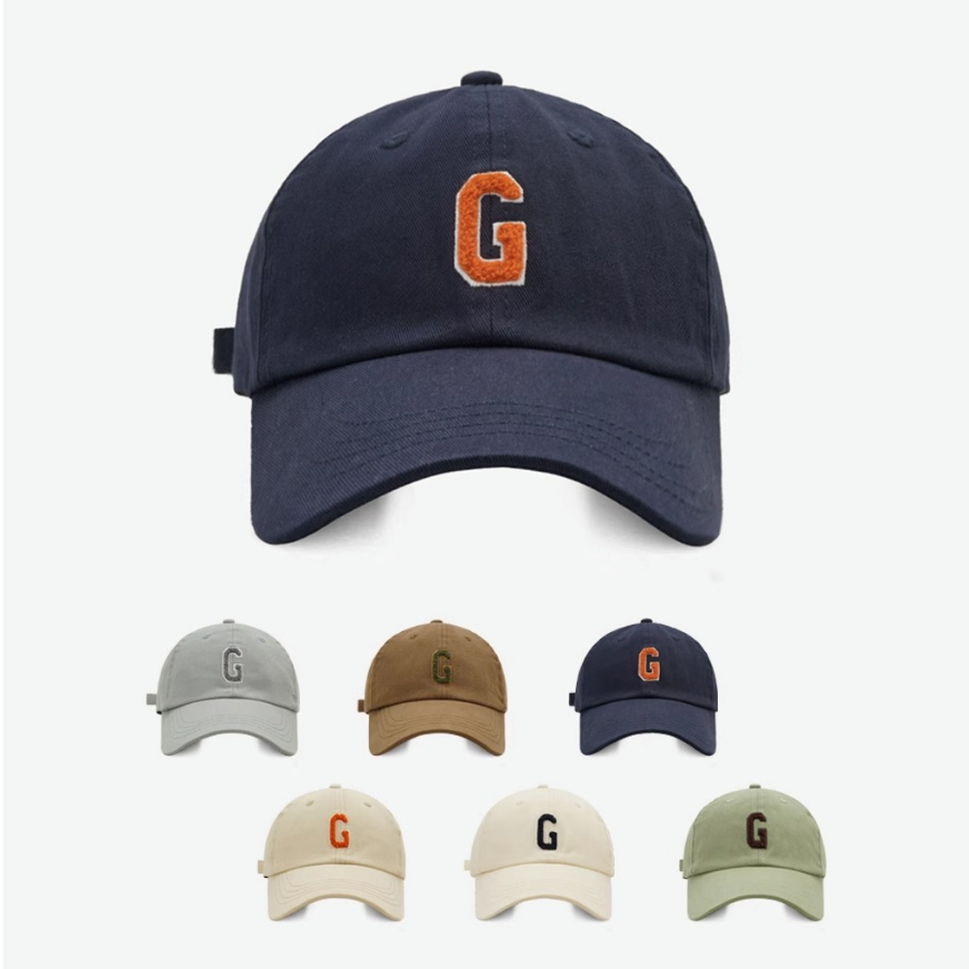 Mũ Lưỡi Trai Mềm Thêu Chữ G Phong Cách Đường Phố Hàn Quốc Chất Lượng Cao