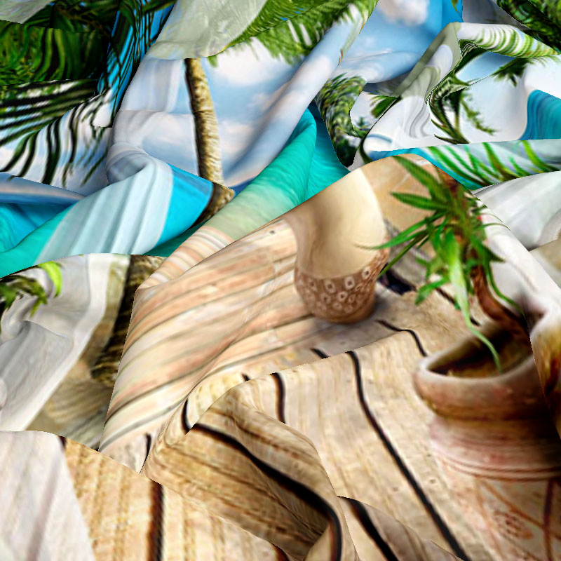 Thảm Treo Tường Trang Trí In Hình Phong Cảnh Đại Dương