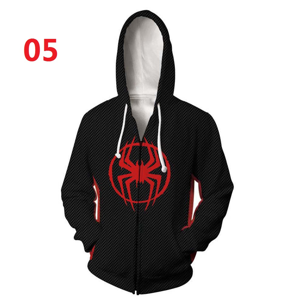Áo Khoác Hoodie Có Khóa Kéo In Hình Người Nhện Thời Trang Cho Nam Và Nữ