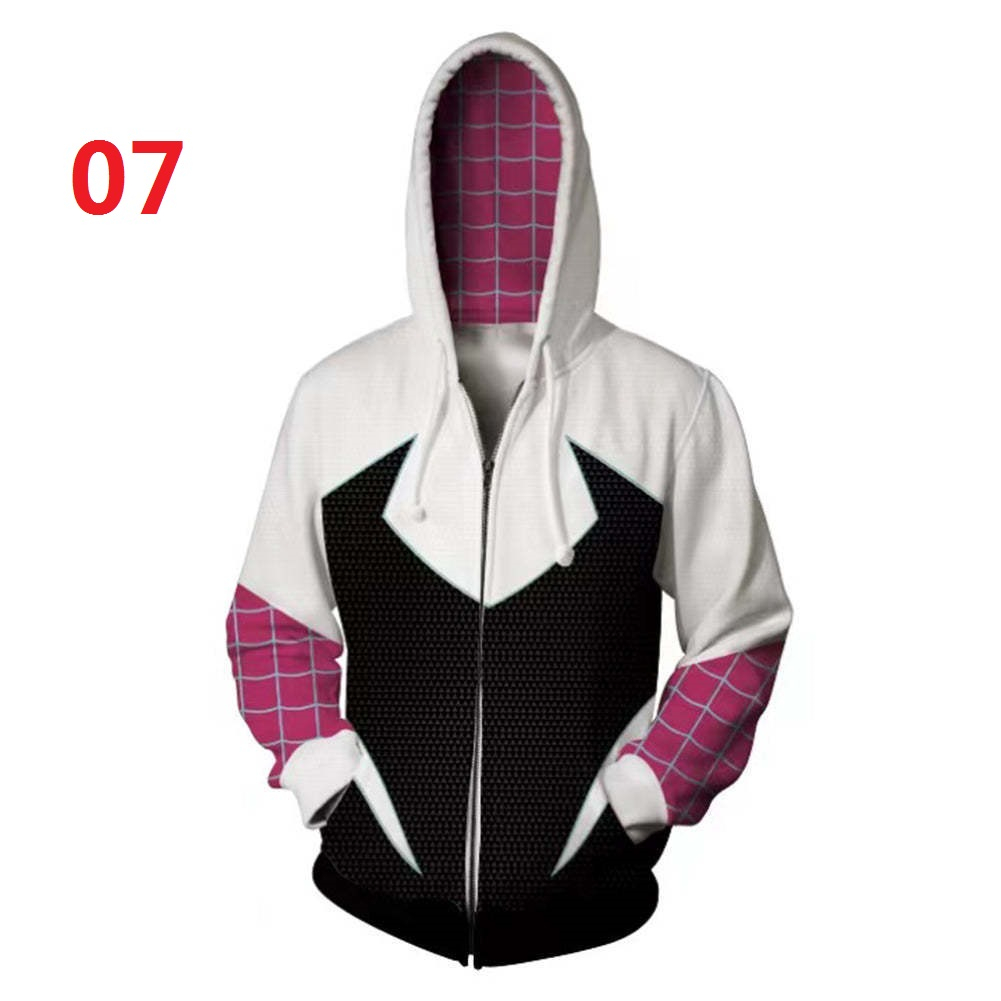 Áo Khoác Hoodie Có Khóa Kéo In Hình Người Nhện Thời Trang Cho Nam Và Nữ