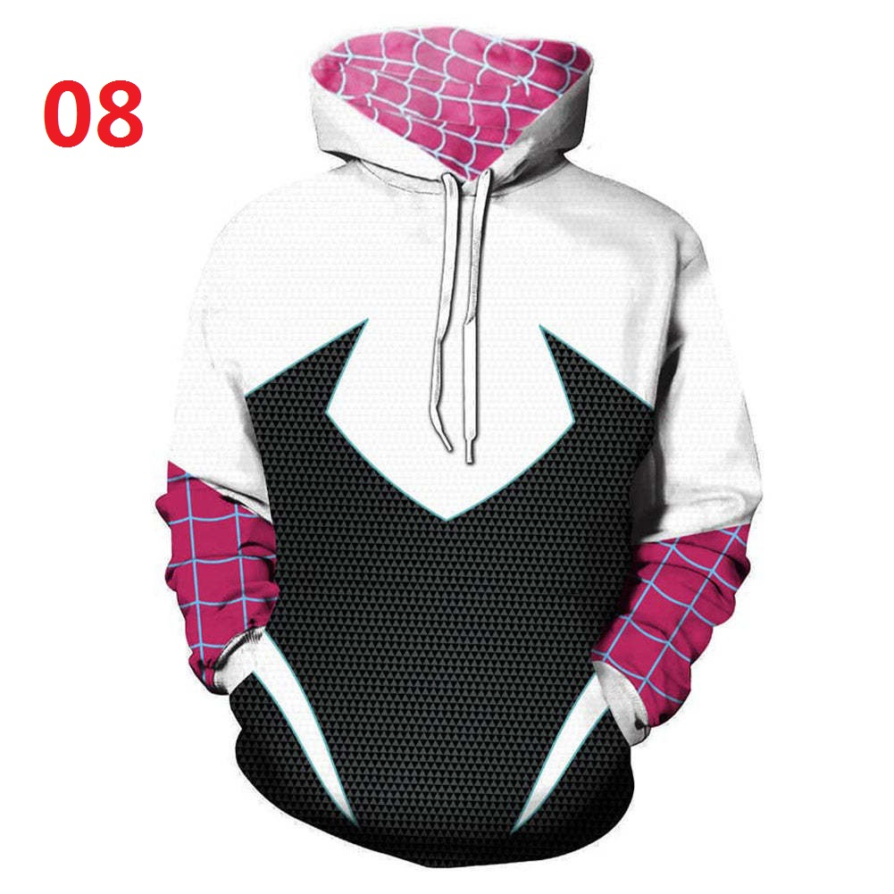 Áo Khoác Hoodie Có Khóa Kéo In Hình Người Nhện Thời Trang Cho Nam Và Nữ