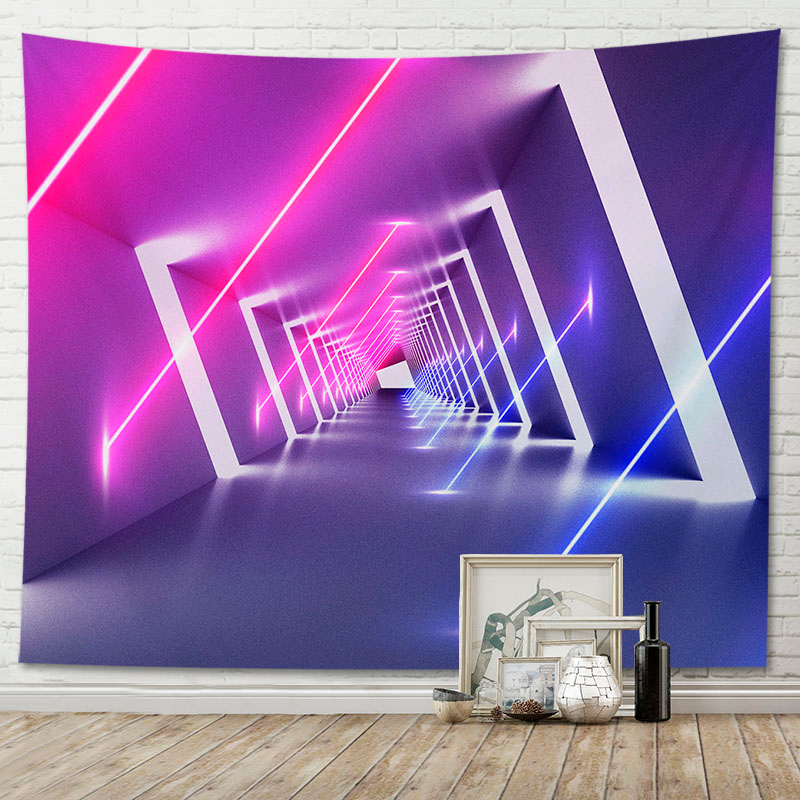 Thảm Treo Tường Trang Trí Nội Thất / Phòng Khách Ba Chiều Họa Tiết Trừu Tượng Sáng Tạo