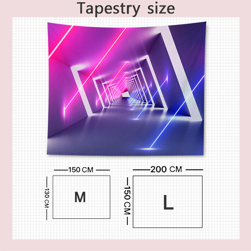 Thảm Treo Tường Trang Trí Nội Thất / Phòng Khách Ba Chiều Họa Tiết Trừu Tượng Sáng Tạo