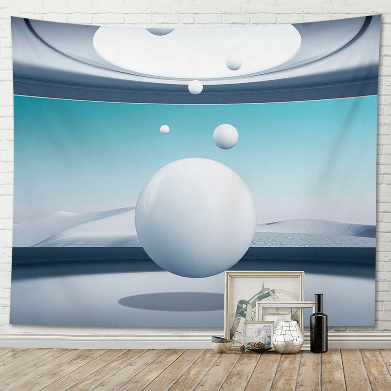 Thảm Treo Tường Trang Trí Nội Thất / Phòng Khách Ba Chiều Họa Tiết Trừu Tượng Sáng Tạo