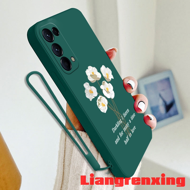 Ốp Điện Thoại Silicon Mềm Chống Sốc Họa Tiết Hoa Cho oppo RENO 5 5g oppo RENO 4 4g reno5 5g YTBH01