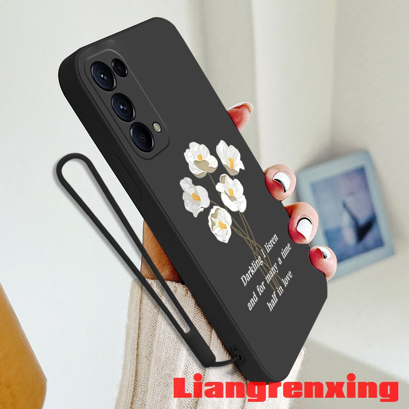 Ốp Điện Thoại Silicon Mềm Chống Sốc Họa Tiết Hoa Cho oppo RENO 5 5g oppo RENO 4 4g reno5 5g YTBH01