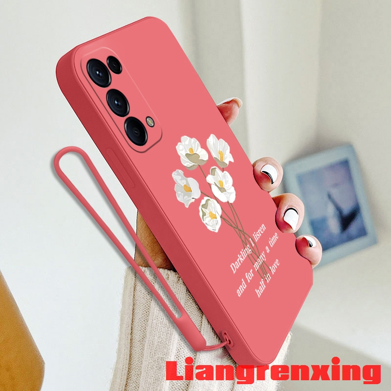 Ốp Điện Thoại Silicon Mềm Chống Sốc Họa Tiết Hoa Cho oppo RENO 5 5g oppo RENO 4 4g reno5 5g YTBH01