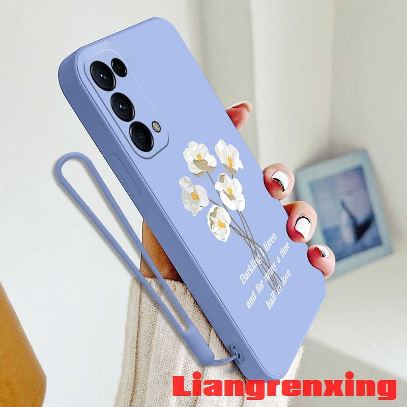 Ốp Điện Thoại Silicon Mềm Chống Sốc Họa Tiết Hoa Cho oppo RENO 5 5g oppo RENO 4 4g reno5 5g YTBH01