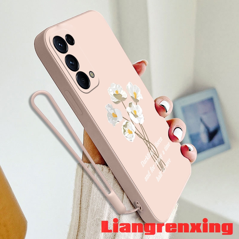 Ốp Điện Thoại Silicon Mềm Chống Sốc Họa Tiết Hoa Cho oppo RENO 5 5g oppo RENO 4 4g reno5 5g YTBH01