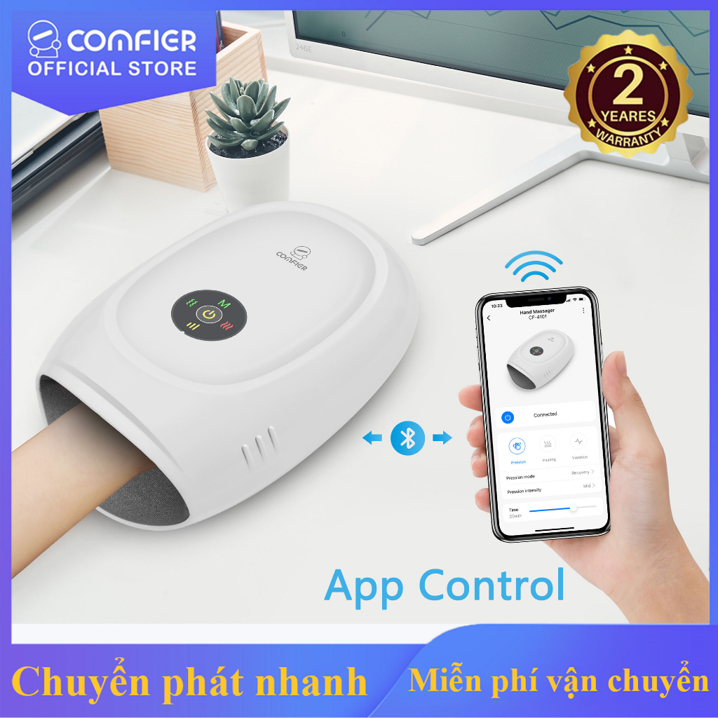 Comfier Không dây Máy massage tay điện Kiểm soát APP CF-4101APP