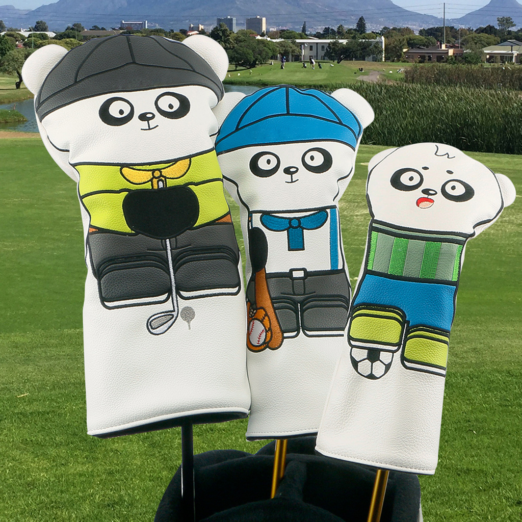 Set 4 Vỏ Bọc Đầu Gậy Đánh Golf Bằng Da PU Dễ Thương