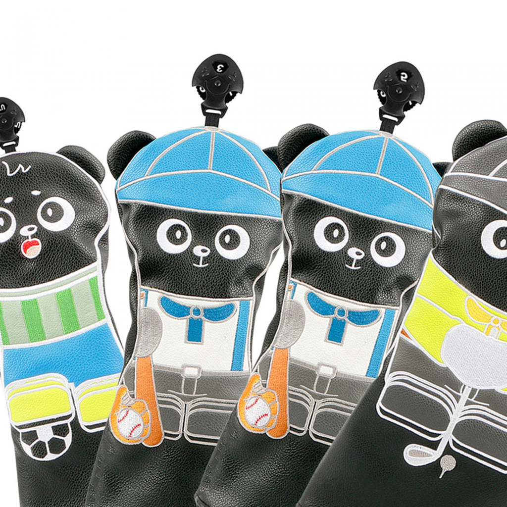 Set 4 Vỏ Bọc Đầu Gậy Đánh Golf Bằng Da PU Dễ Thương