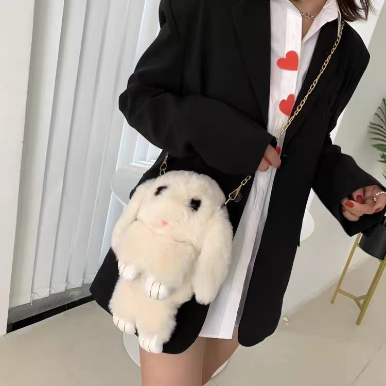 Túi đeo chéo thỏ cotton ngyên chất phong cáh Hàn Quốc thời trang dành cho nữ | BigBuy360 - bigbuy360.vn