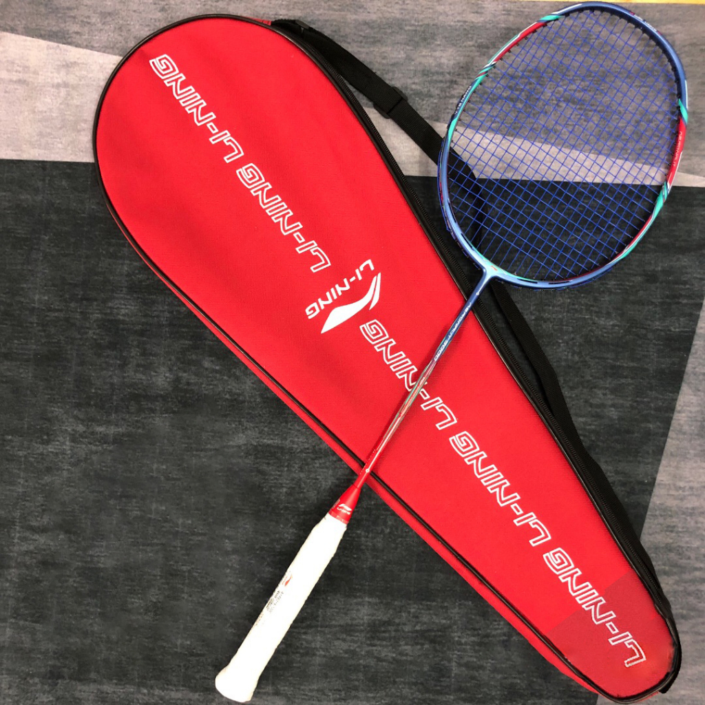 【Li Ning】Vợt cầu lông Li Ning AERONAUT 9000C vợt cầu lông sợi carbon 4UG5（Túi cầu lông+string+keo tay）