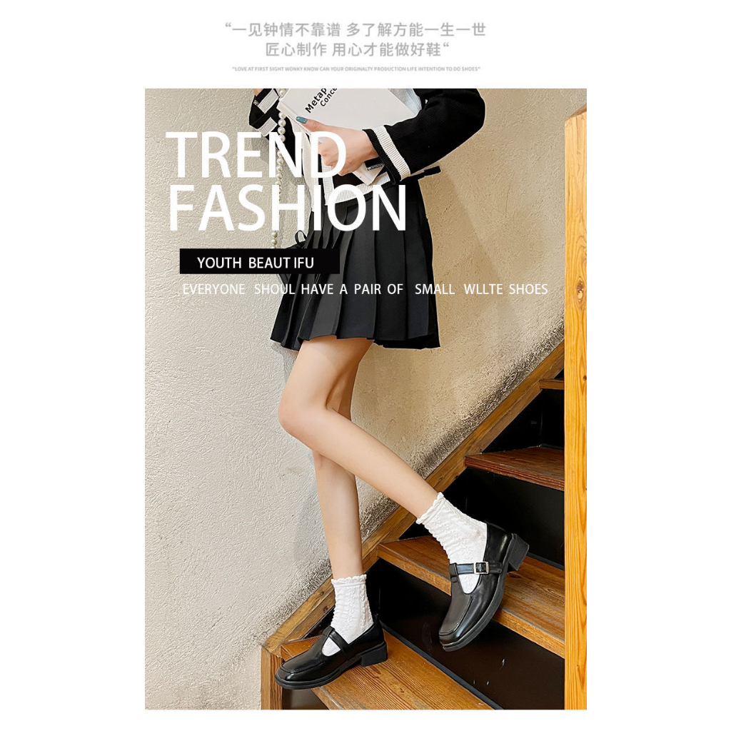 OPAL Thời trang giày cao gót thấp phong cách Anh 2023 dành cho phụ nữ