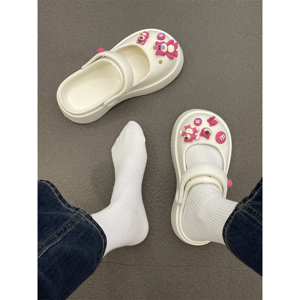 ⚡có hàng sẵn⚡dép cross đế cao Đế Mềm Thoáng Khí Chống Trượt Dễ Thương dép nhựa AB2274